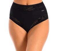 Janira Women's High Waisted Soft Lace Panties High-Waisted Shapewear 1030473 Black