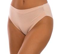 Janira Womens Invisible briefs Brislip COTTON BAND elastic fabric 1031862 woman - Beige - Size X-Large