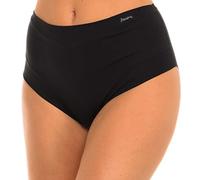 Janira Women's invisible cotton band slip panties made of elastic fabric 1031863 Black