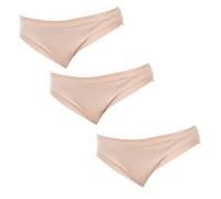 Janira Womens Pack-3 Mid-waist panties with inner lining 1031184 women - Beige - Size Large