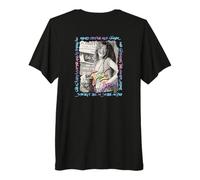 Janis Joplin_001_Back Printed Premium T-Shirt
