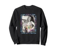 Janis Joplin_001 Sweatshirt, Adult Unisex, Black, X-Large