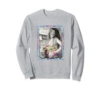 Janis Joplin_001 Sweatshirt, Adult Unisex, Heather Grey, Large