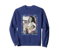 Janis Joplin_001 Sweatshirt, Adult Unisex, Navy Blue, X-Large