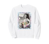 Janis Joplin_001 Sweatshirt, Adult Unisex, White, X-Large