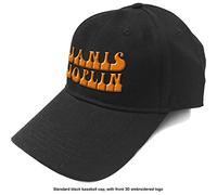 Janis Joplin - Cappello (Unisex-U) Orange Logo (Nero)