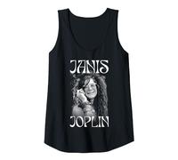 Janis Joplin Fashion Icon Tank Top, Women, Black, Medium