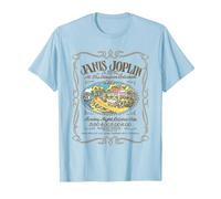 Janis Joplin Houston Handbill T-Shirt, Men, Baby Blue, Large