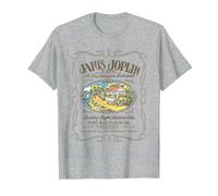 Janis Joplin Houston Handbill T-Shirt, Men, Heather Grey, 5X-Large