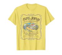 Janis Joplin Houston Handbill T-Shirt, Men, Lemon Yellow, 3X-Large