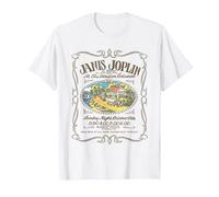 Janis Joplin Houston Handbill T-Shirt, Men, White, Medium