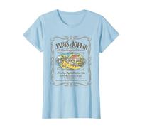 Janis Joplin Houston Handbill T-Shirt, Women, Baby Blue, XX-Large