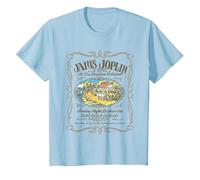 Janis Joplin Houston Handbill T-Shirt, Youth, Baby Blue, Small
