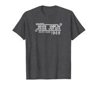 Janis Joplin Kozmic Blues T-Shirt, Men, Dark Heather Grey, Large