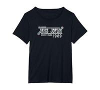 Janis Joplin Kozmic Blues T-Shirt, Women's Plus, Black, 1X