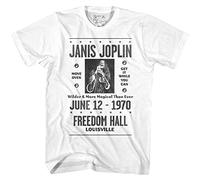 Janis Joplin - Mens Louisville T-Shirt, XXX-Large, White