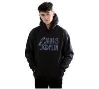 Janis Joplin Men's Type Logo Hoodie in Black | Size: 4XL Janis Joplin Black 4XL