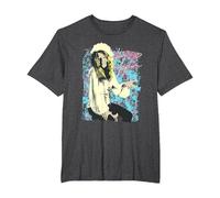 Janis Joplin Paisley Grunge Photo T-Shirt, Men's Big and Tall, Dark Heather Grey, 3X Tall