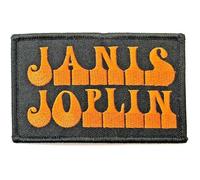 Janis Joplin Patch Logo Official Black Iron On One Size