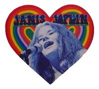 Janis Joplin Patch Rainbow Heart Official Official Sew On 100 x 88mm One Size