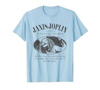 Janis Joplin Pearl Bottle Label T-Shirt, Men, Baby Blue, Small
