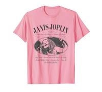 Janis Joplin Pearl Bottle Label T-Shirt, Men, Pink, X-Large