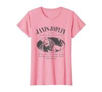 Janis Joplin Pearl Bottle Label T-Shirt, Women, Pink, Small