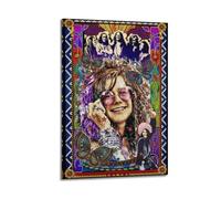 Janis Joplin Print Album Cover Signed Limited , Music Album Cover ,Pop Hip Hop Rap Singer Star Music Poster Aesthetic Canvas Wall Art for Girl And Boy Teens Dorm Decor 12x18inch(30x45cm) Frame-style
