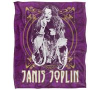 Janis Joplin Silky Framed Supersoft Blanket Multicoloured (One Size)