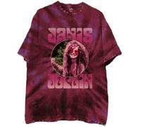 Janis Joplin T Shirt Pink Shades Logo Official Unisex Tie Dye Purple M