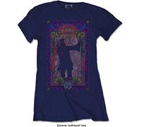 Janis Joplin - T-Shirt # Xxl Blue Femmina # Paisley & Flowers Frame