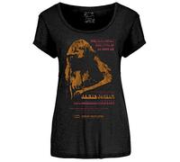 Rockoff Trade Women's Janis Joplin Madison Square Garden Scoop Neck T-Shirt, Black, 10 (Size: Medium)