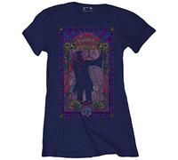 Ladies Janis Joplin Paisley & Flowers Frame Official Tee T-Shirt Womens