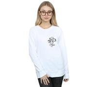 Janis Joplin Women's Outline Sketched Sweatshirt in White | Size: Small Janis Joplin White S