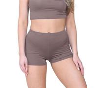 janisramone® Chic Mini Shorts for Women UK, Stretchable Hot Pants for Club, Dance, Gym & Cycling Running Shorts Womens Perfect for Summer Fashion Fitted Athletic Style