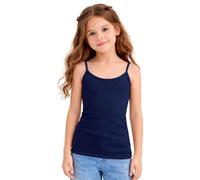 janisramone® Girls Tank Tops Spaghetti Straps Kids Camisole Summer Vest Top | Spaghetti Strap Girls Vest Tops, Lightweight thin Kids Base Layer Sleeveless Summer Tank Top, Plain camisole top, 5-13 Years