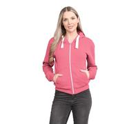 janisramone® Ladies Fleece Jackets Full Zip up with Pockets, Long Sleeves Plain Womens Hoodie, Warm Fleece Zip up Hoodie Women for Autumn and Winters, Solid Colors Hoodies Size 8-22 Coral