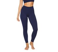 janisramone® Womens High Waisted Leggings, Stretchy Tummy Control Yoga Pants with Secret Pocket for Cards & Keys, Dance, Running, Workout Gym Leggings for Women UK Navy
