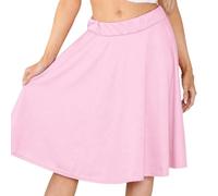 Janisramone Women's Knee-Length Tartan Skater Skirt, Polyester-Elastane, Size SM, ML, XL, 2XL, 3XL, Multi-Occasion Skirt
