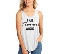 janisramone Womens Ladies New Slogan Print Sleeveless Baggy Curved Hem T-Shirt Casual Jersey Summer Tank Vest Top