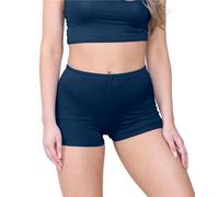 janisramone® Women's Stretchy Mini Shorts - Chic Hot Pants for Club, Dance & Gym, Perfect Summer Fashion, Fitted Style for Women UK Navy