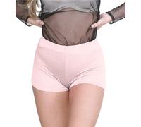 janisramone® Women's Stretchy Mini Shorts - Chic Hot Pants for Club, Dance & Gym, Perfect Summer Fashion, Fitted Style for Women UK Nude