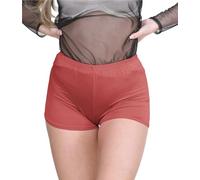 janisramone® Women's Stretchy Mini Shorts - Chic Hot Pants Shorts Women for Club, Dance & Gym, Perfect Summer Fashion, Fitted Style Shorts for Women UK