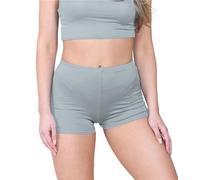 janisramone® Women's Stretchy Mini Shorts - Chic Hot Pants Shorts Women for Club, Dance & Gym, Perfect Summer Fashion, Fitted Style Shorts for Women UK Khaki