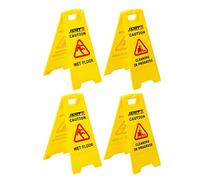Janit-X Caution Wet Floor & Cleaning In Progress Yellow Warning A-Frame 63cm x 30cm (4)