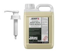 Janit-X Extra Thick Bleach 5 Litre (with 1 pump, 1 Bottle)