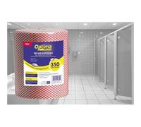 Janit-X Optima All Purpose, Non Woven Cloth Roll 350 Sheet {Red}