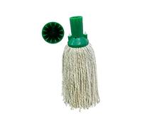 Janit-X PY 14 Colour Coded Mops & Handles 250g Red, Blue, Green, White & Yellow (Green Mop Head x 5, No Handle)