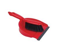 Hygiene Dustpan & Stiff Brush - Red