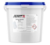 Janit-X Water Soluble Blue Or Yellow Urinal Blocks 3kg (2 Tubs, Blue)